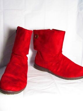 Comfortview Bold Scarlet Ankle Booties